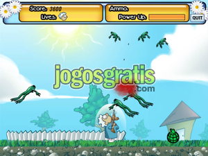 Grannys Garden Jogos de tiro