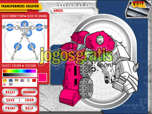 Transformers Creator Jogos de pintar